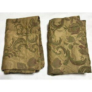 Vintage Floral Tapestry Pillow Sham Pair Standard By Springs Green Burgandy